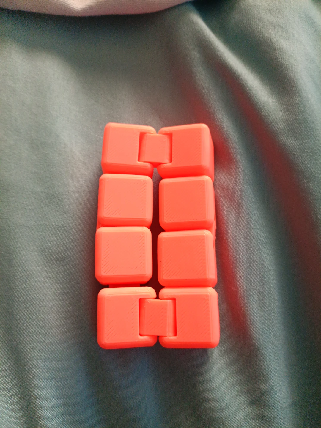 Orange Infinity Cube Fidget Toy