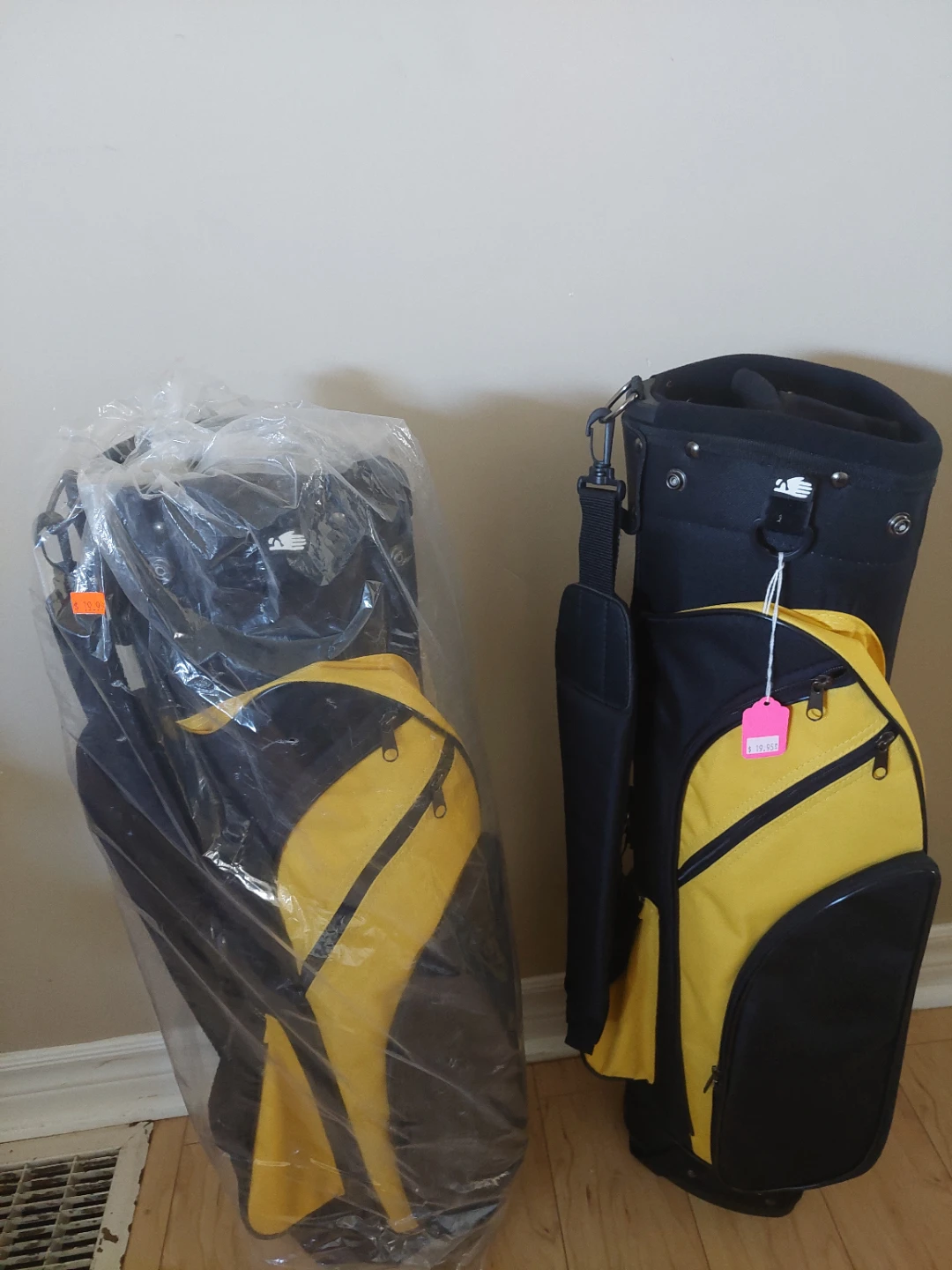 Black and Yellow Golf Bags
