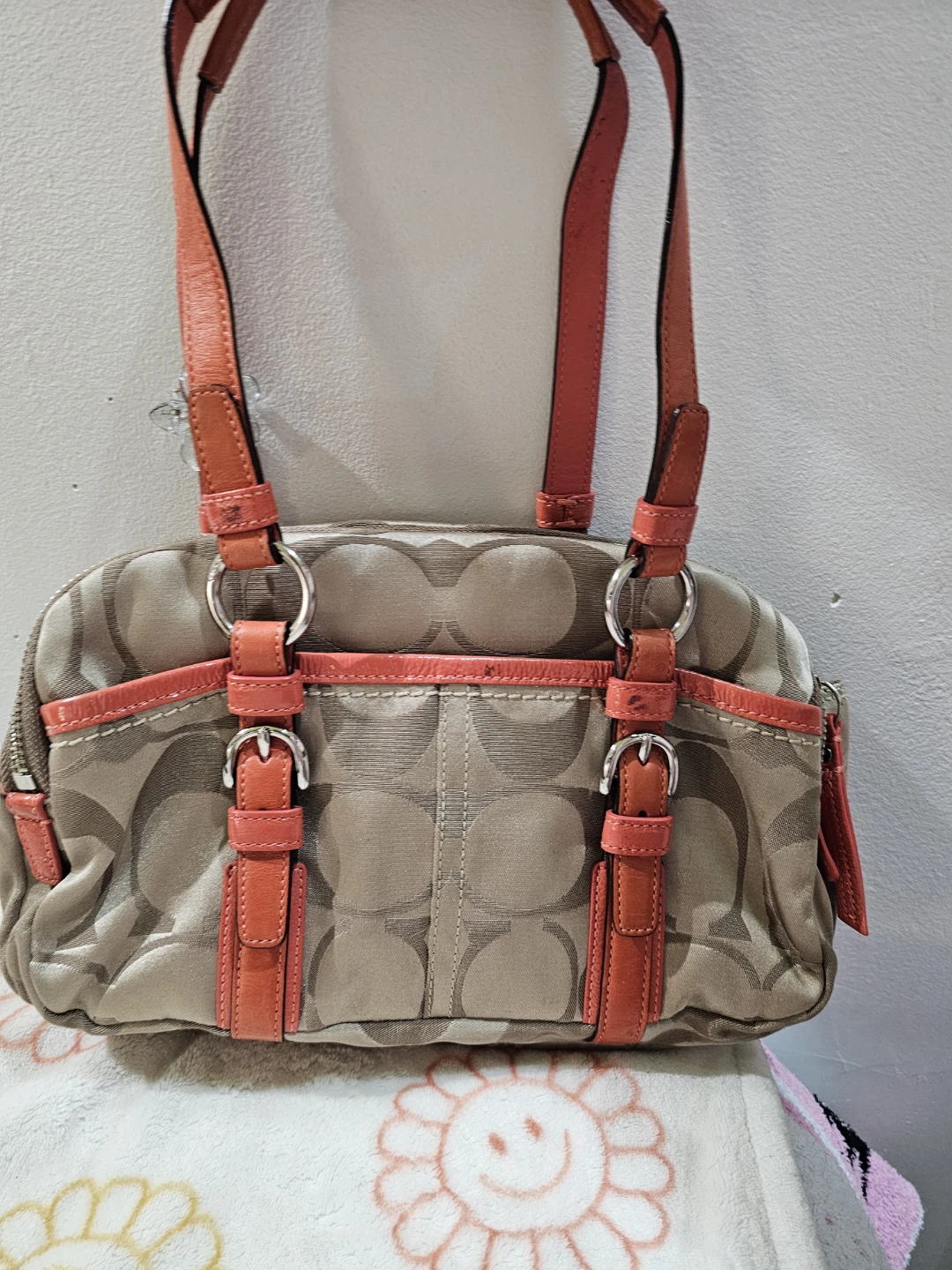 Coach Signature C Monogram Satchel Purse - photo 2