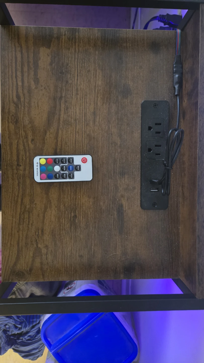 3-Drawer Storage Unit with Remote Controlled LED Lights - photo 3