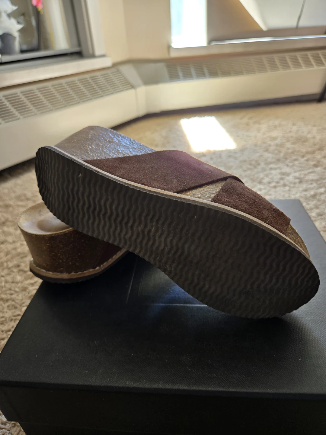 BIO / BIO Wedge Sandals - Brown Suede - Size 37 - photo 4