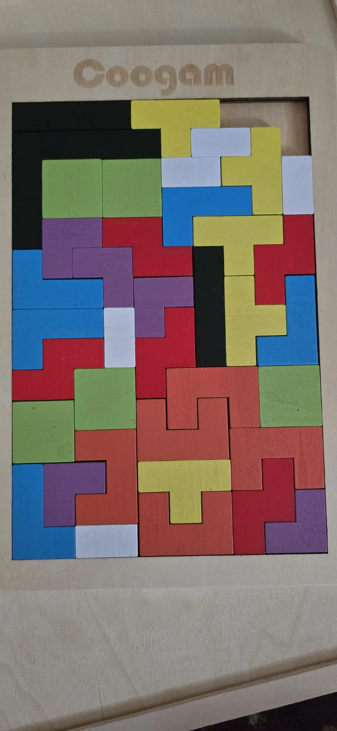 Coogam Wooden Tangram Puzzle Set