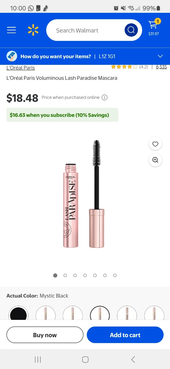 L'Oreal Voluminous Lash Paradise Mascaras (Brand New)