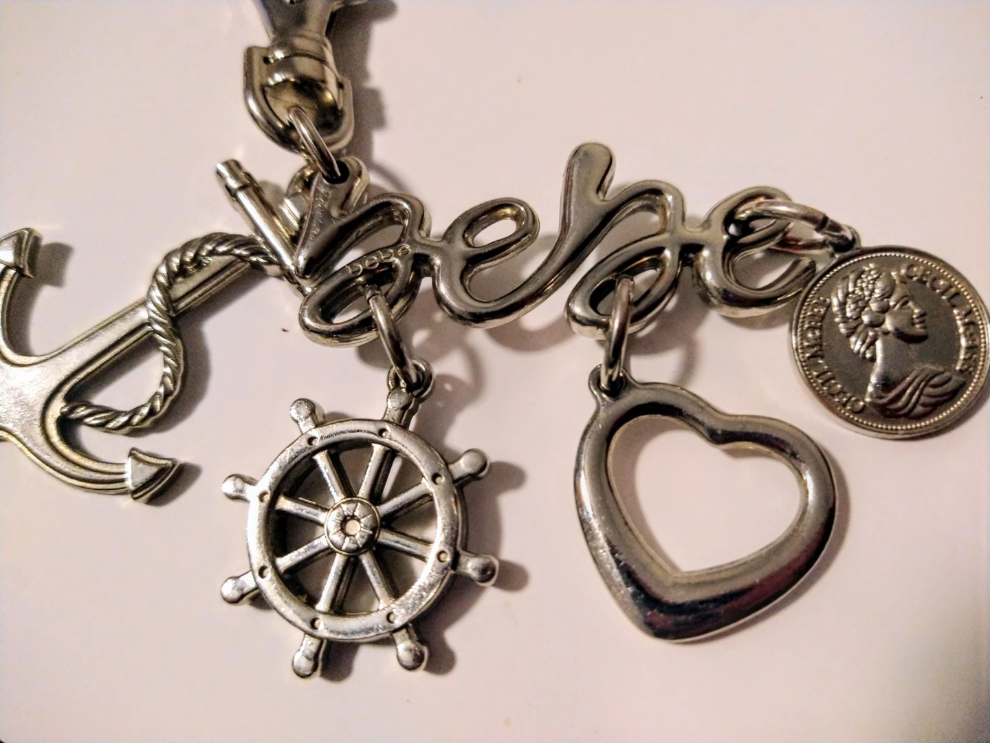Vintage Y2K bebe branded nautical-themed bag charm - photo 4