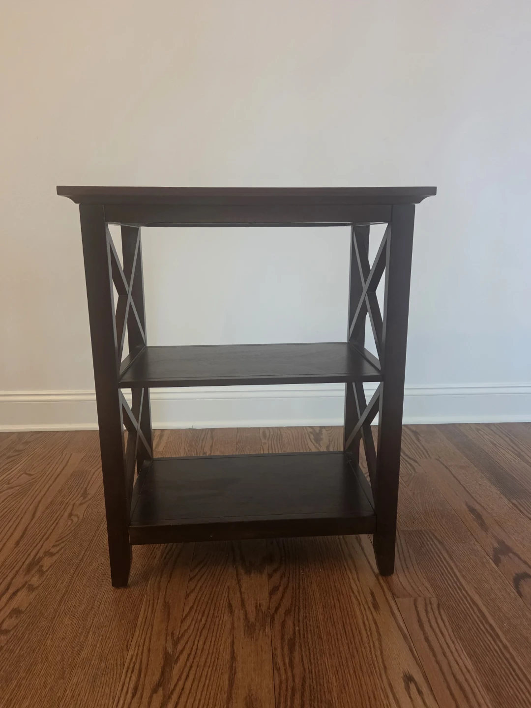 Pier 1 Dark Wood 3-Shelf Console Table