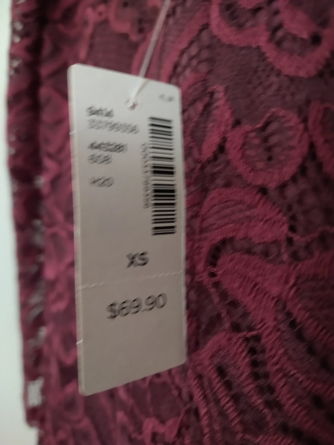 Reitmans Lace Dress - XS - Burgundy - photo 4