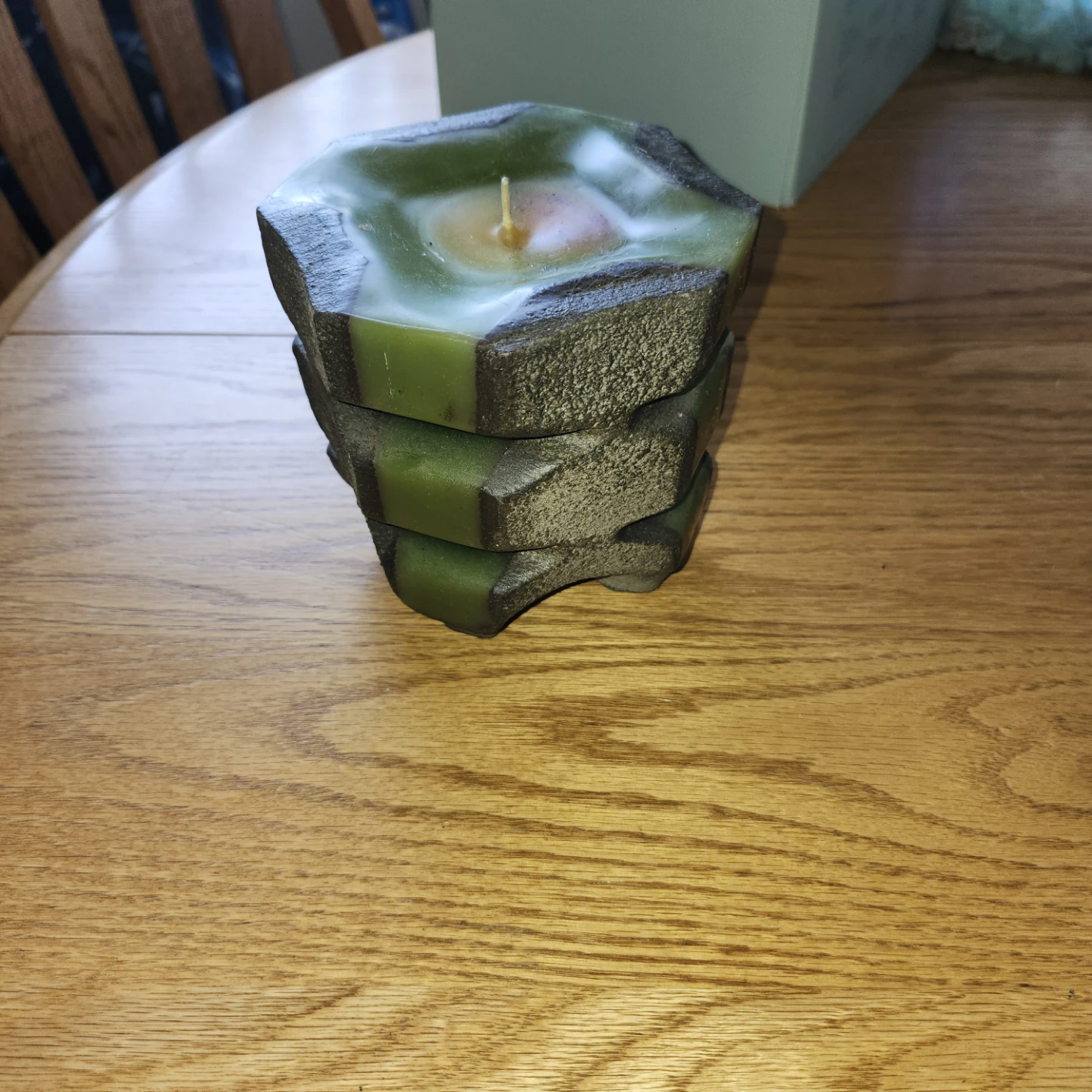Vintage, MCM Sandcast Candle - photo 4