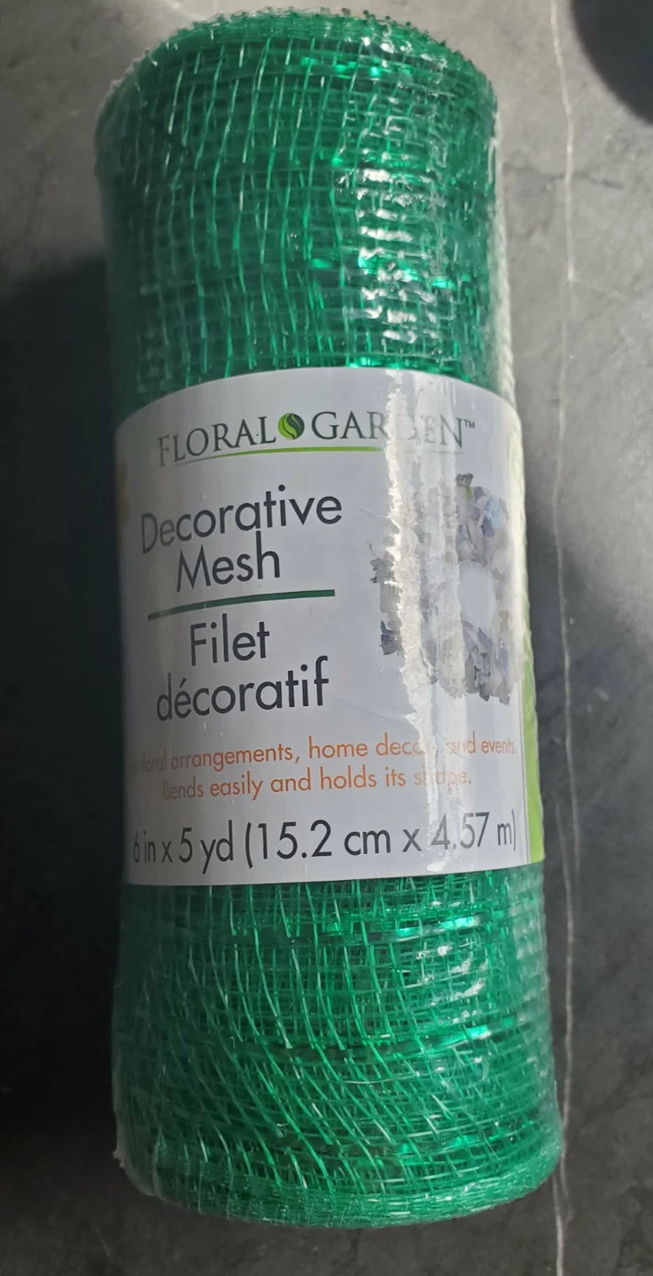Green Deco Mesh (75 cents each)