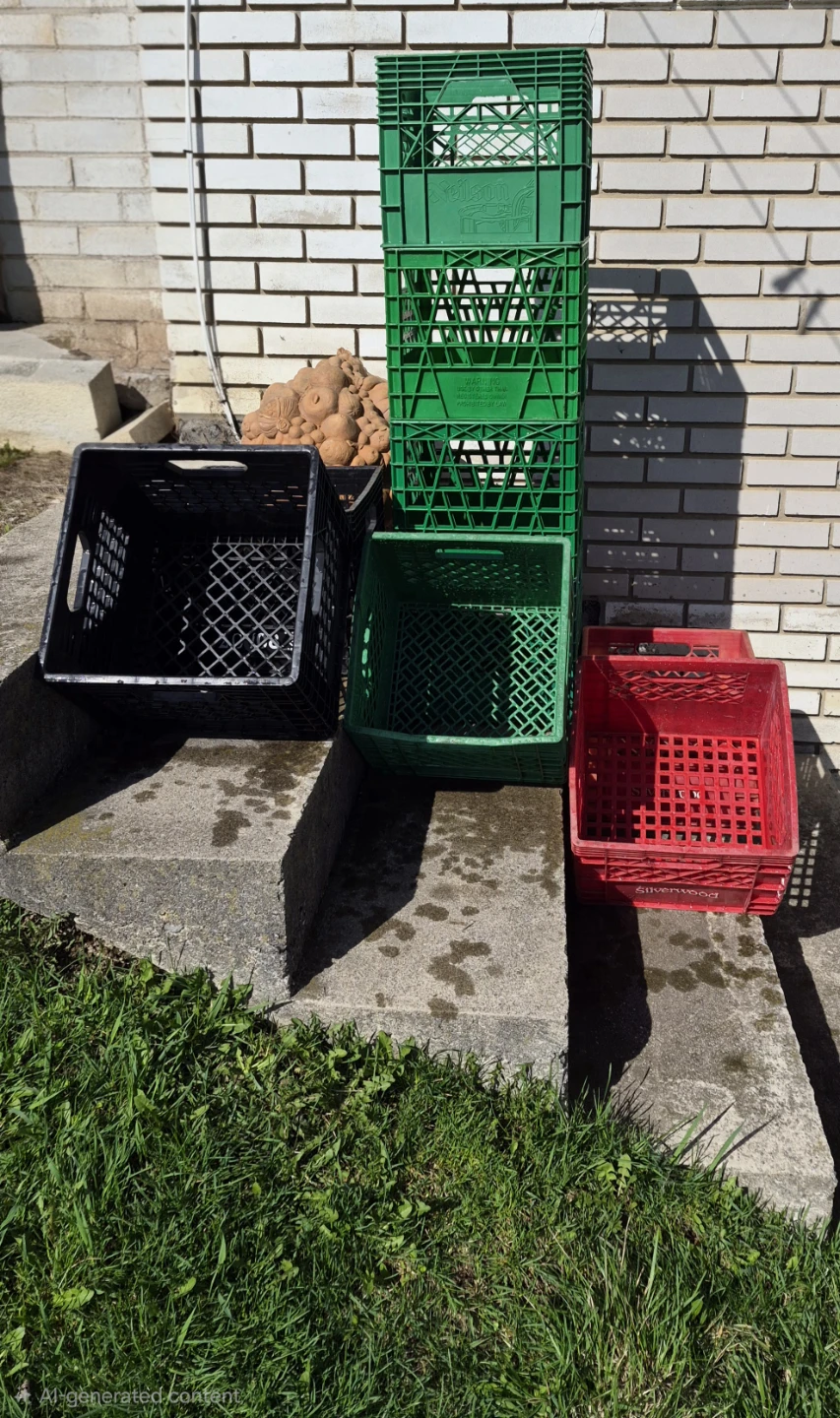 Plastic Milk Storage Crates