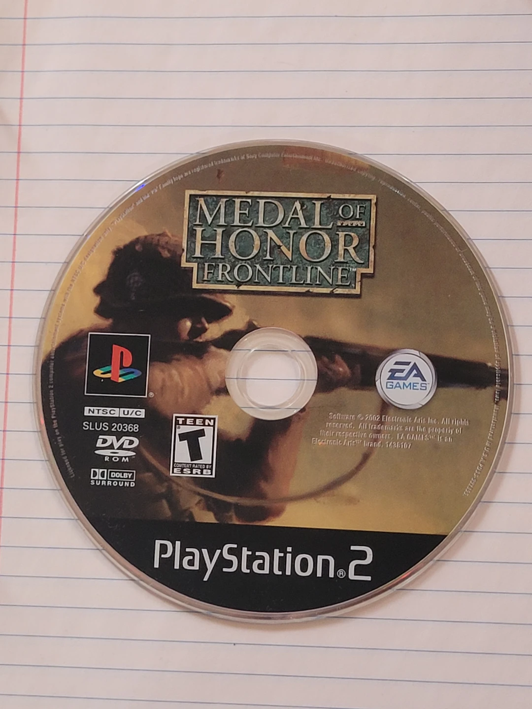 Medal of Honor Frontline PlayStation 2 Video Game