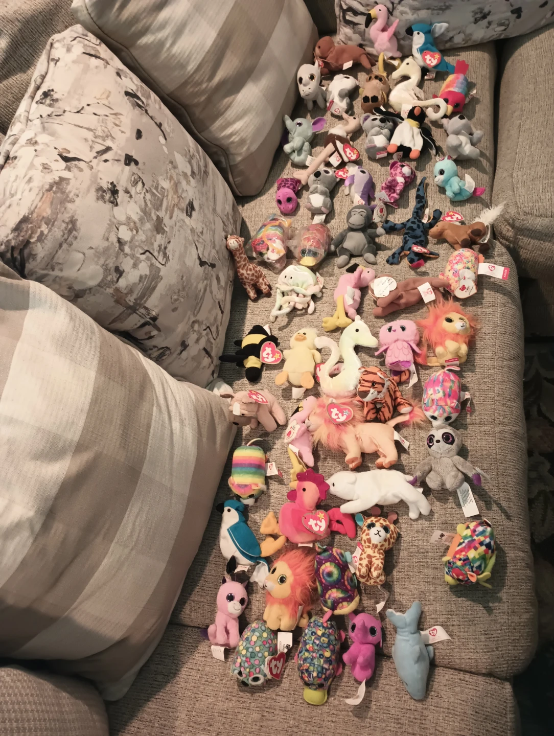 52 Lot of Ty Beanie Babies Plush Toys