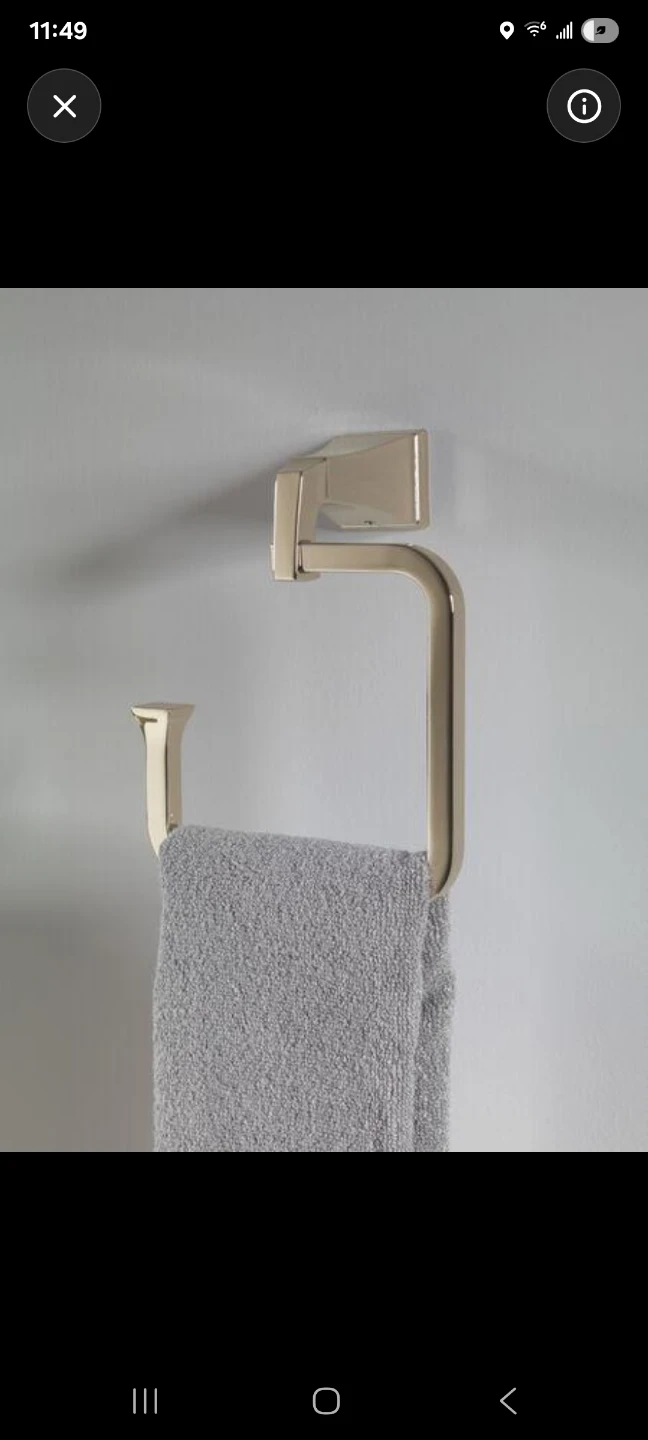 Delta Magnifying mirror with towel ring - photo 5