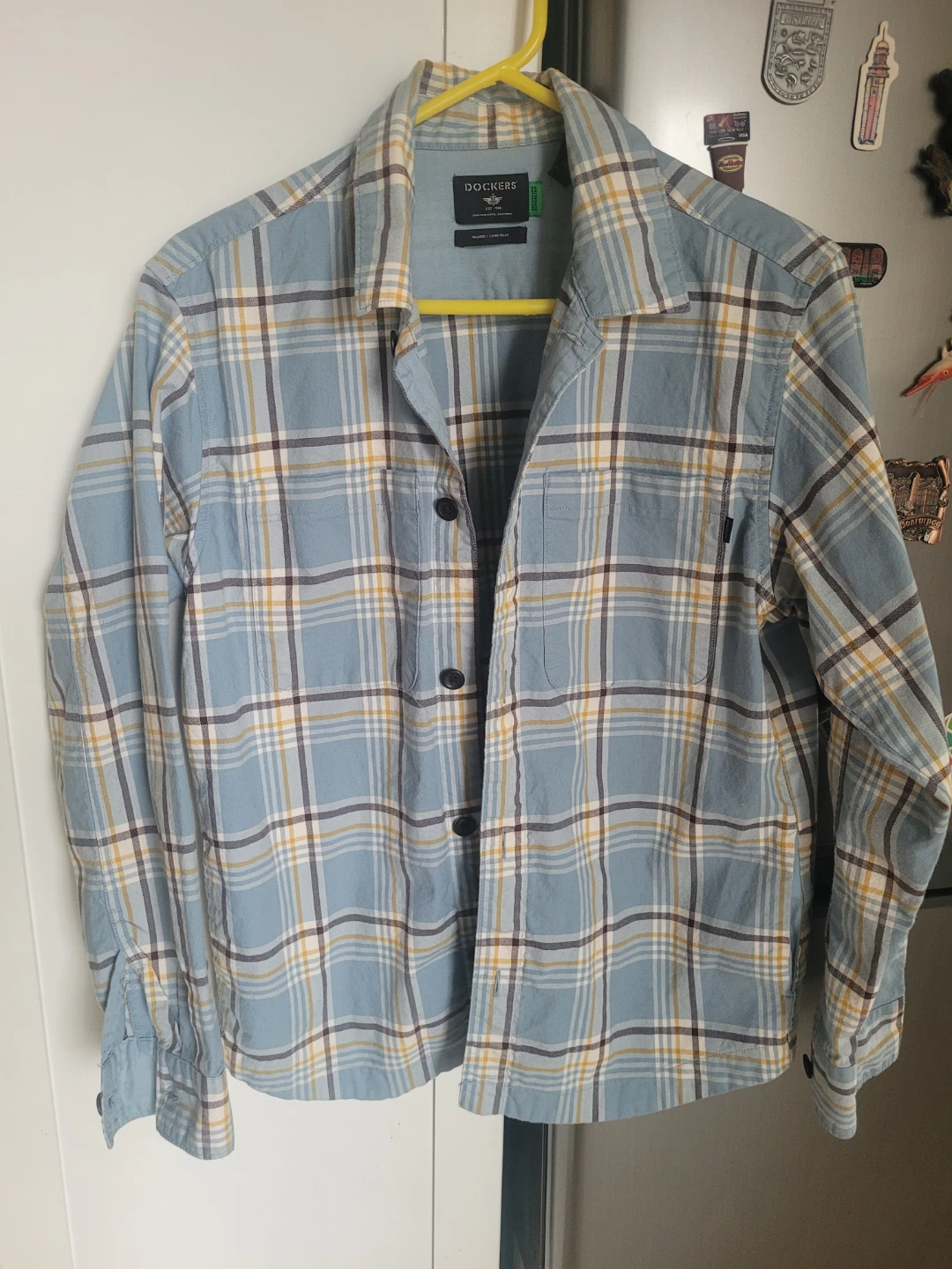 Dockers Plaid Relaxed Fit Button-Up Shirt