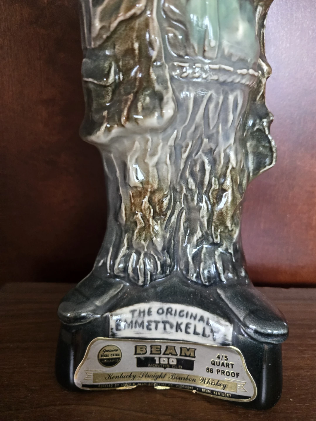 Jim Beam Emmett Kelly "Weary Willie" Decanter - photo 2