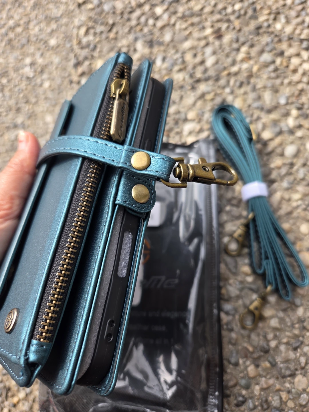 Wallet Phone Case with Strap for iPhone 17