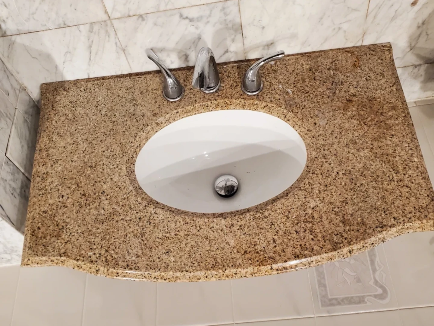 Granite Vanity Top with Undermount Sink and Faucet