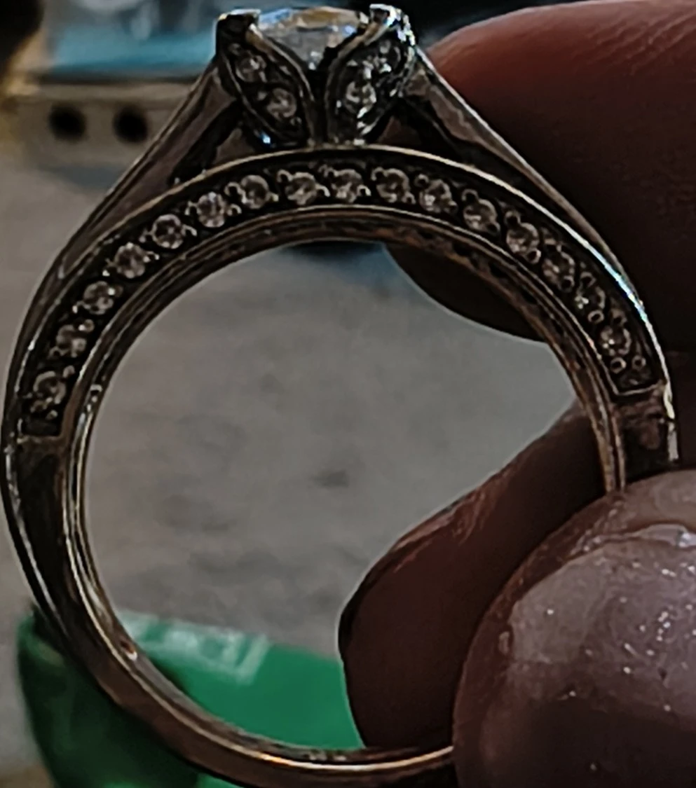 Sterling Silver Ring with Cubic Zirconia - photo 2
