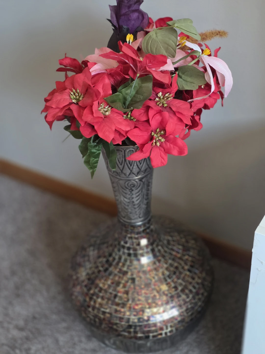 Decorative Vase with Artificial Flowers