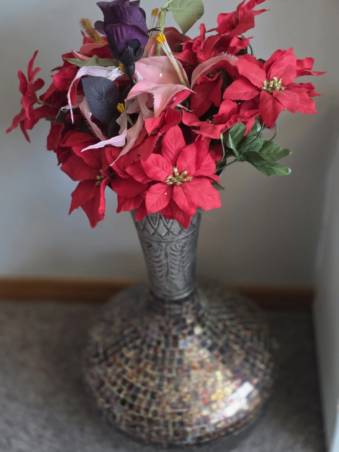 Decorative Vase with Artificial Flowers - photo 2