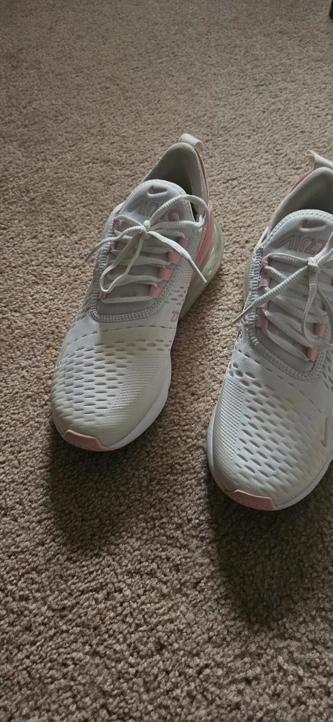 Nike Air Max 270 Women's Shoes White/Pink Size 9.5