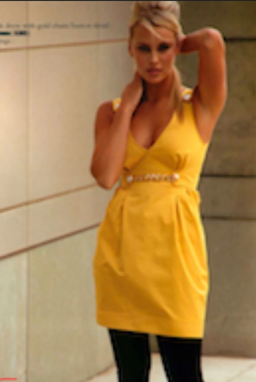 Original Dolce & Gabbana Yellow Cocktail Dress
