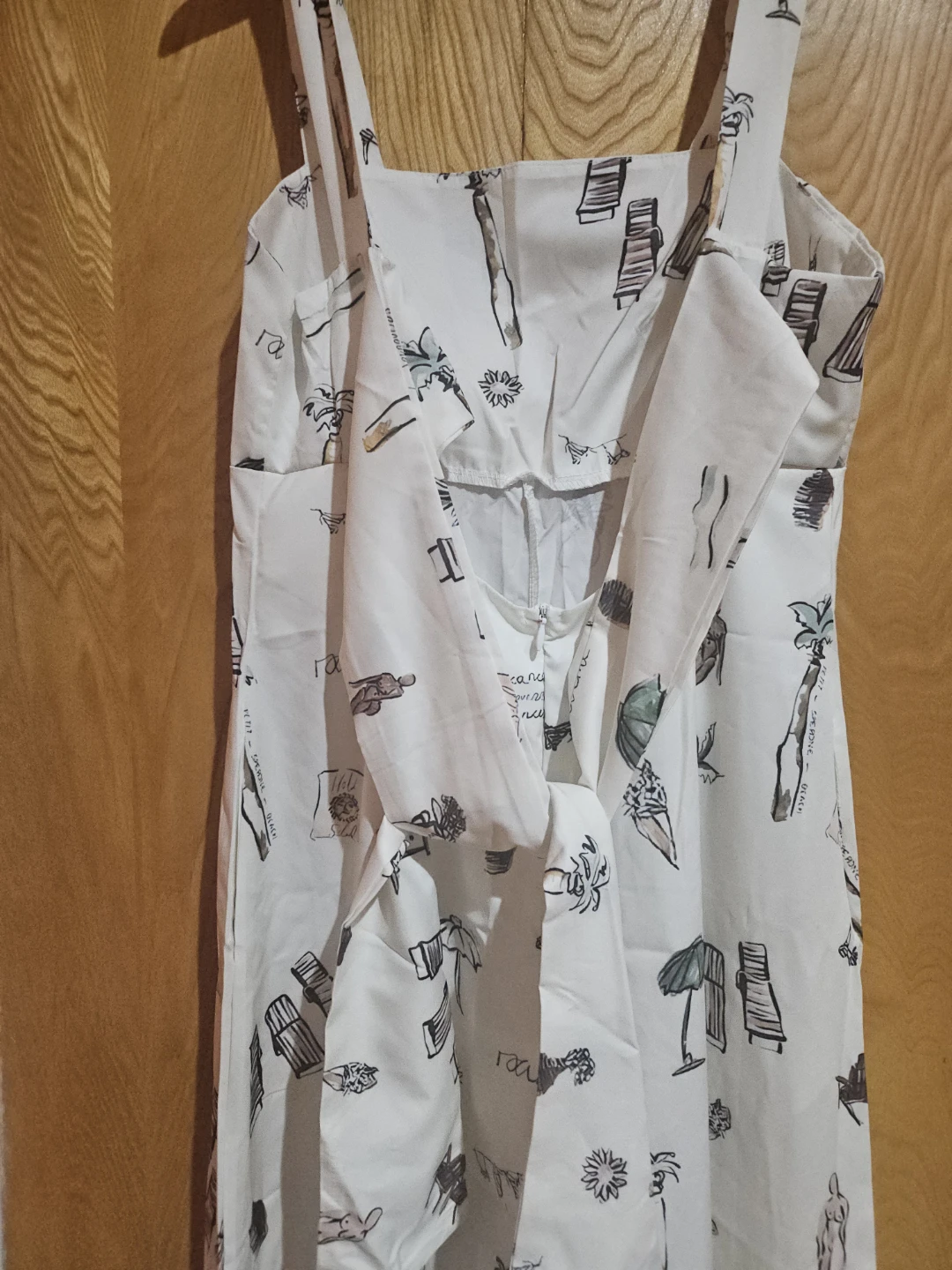 White Summer Dress with Vacation Print - photo 5