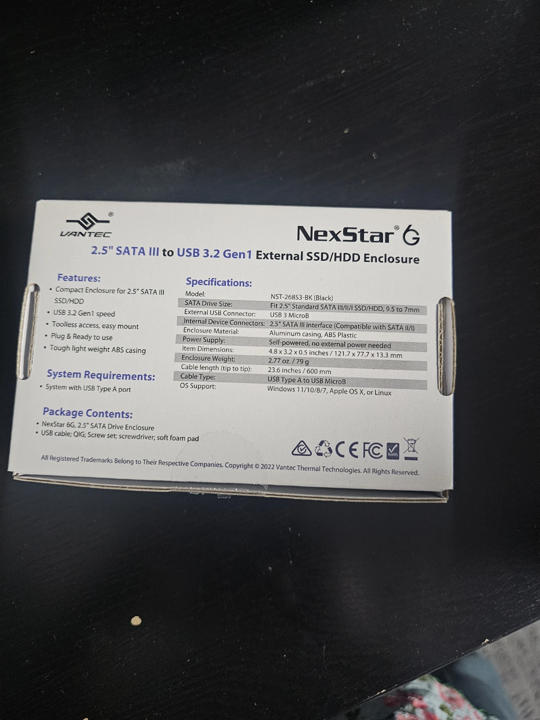 Vantec NexStar 6 2.5" External SSD/HDD Enclosure - photo 2