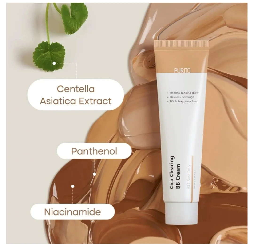 PURITO Cica Clearing BB Cream #21 Light Beige 30ml