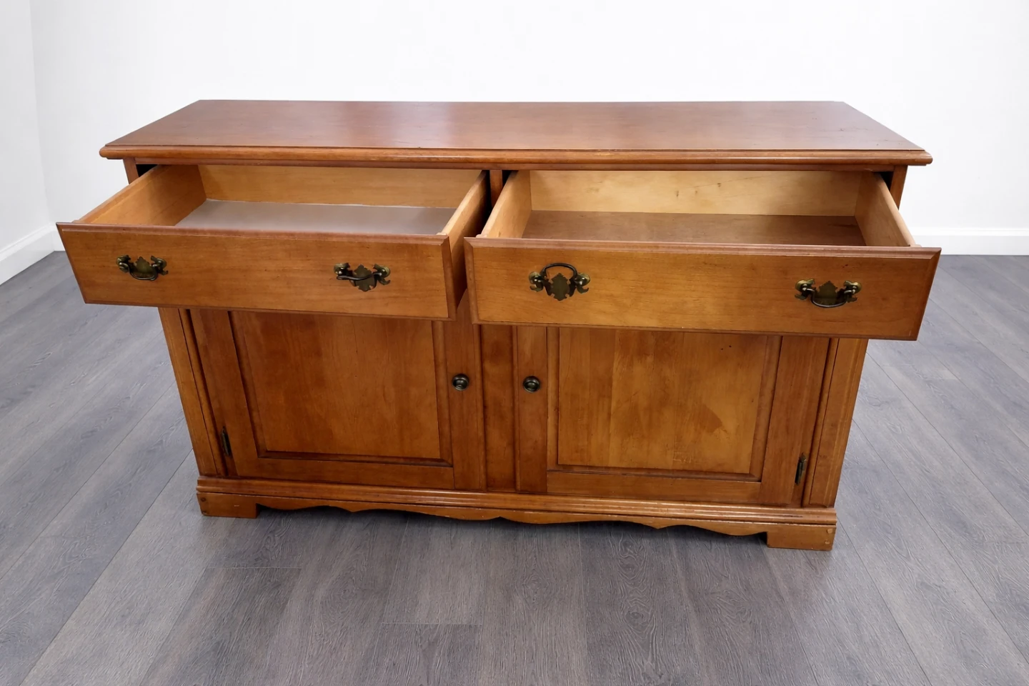Wooden Sideboard Cabinet with Drawers and Doors - photo 3