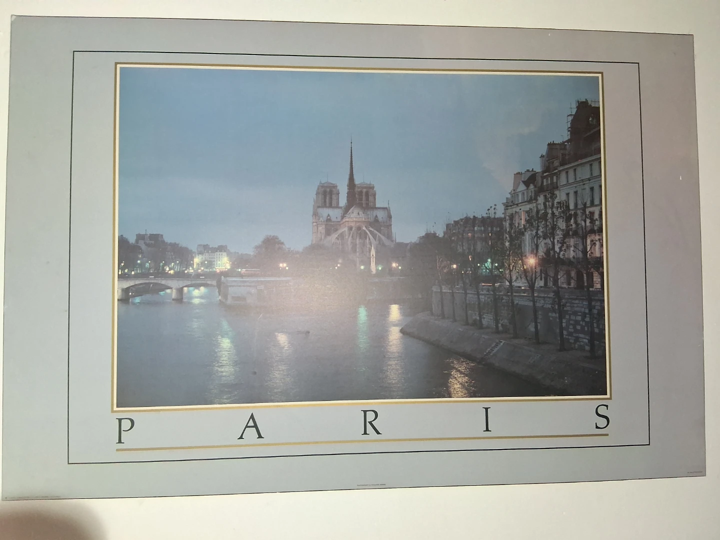 Paris Notre Dame River Print