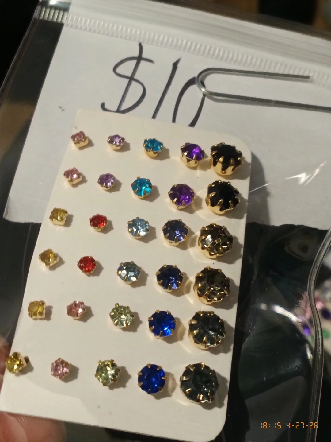 Assorted Stud Earrings Set - photo 2