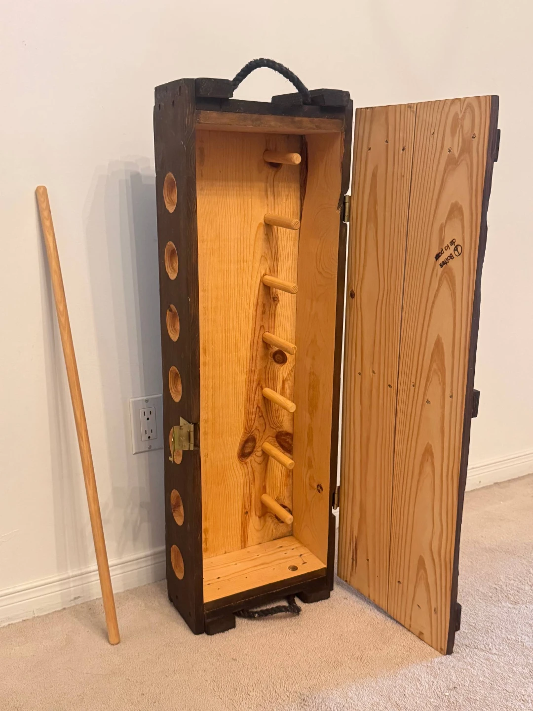 Vintage Wooden Crate Style Wine Rack