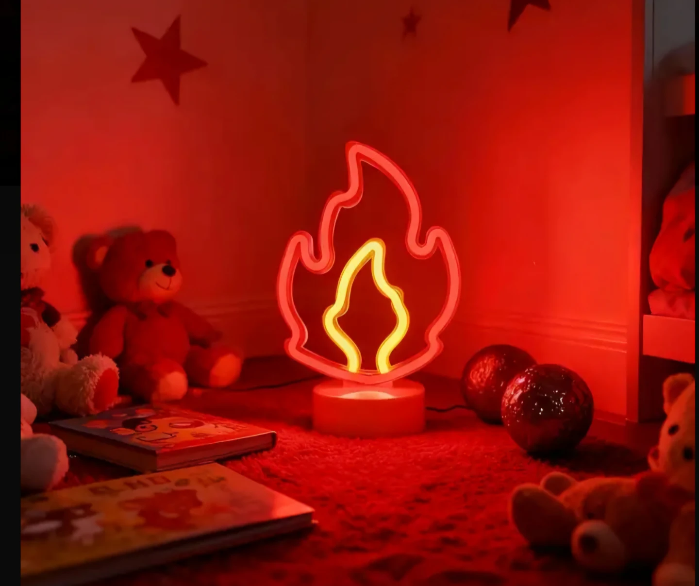 Neon Flame Lamp