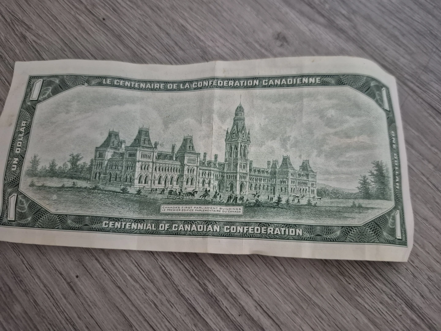 1967 Canada Centennial of Confederation One Dollar Bill - photo 2