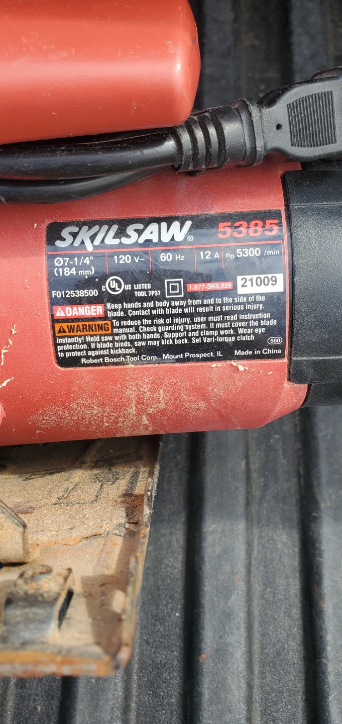 SKILSAW 5385 Circular Saw 7 1/4 Inch 12 Amp - photo 5