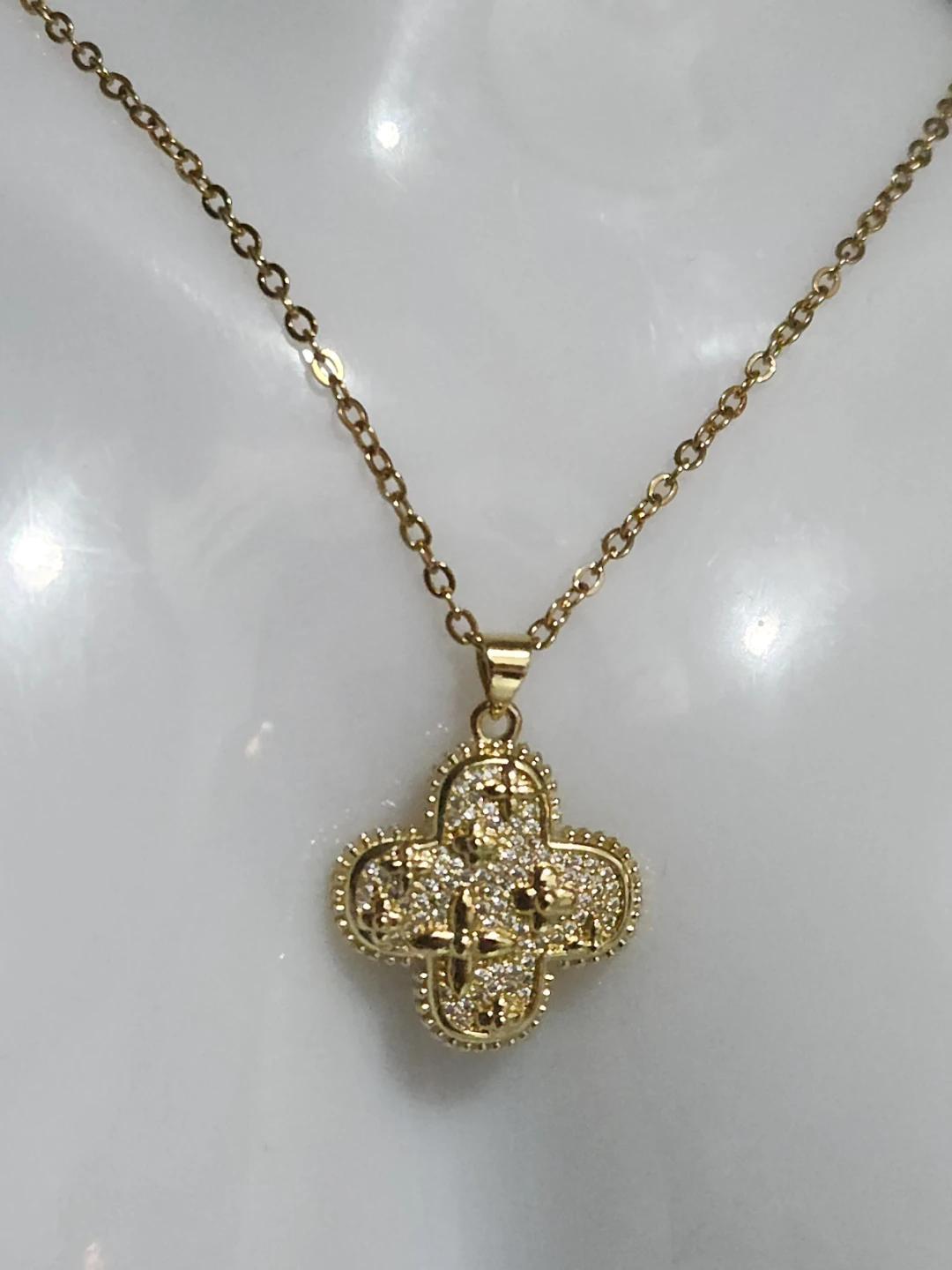 14k Gold fielder Necklace and Earring Set - photo 2