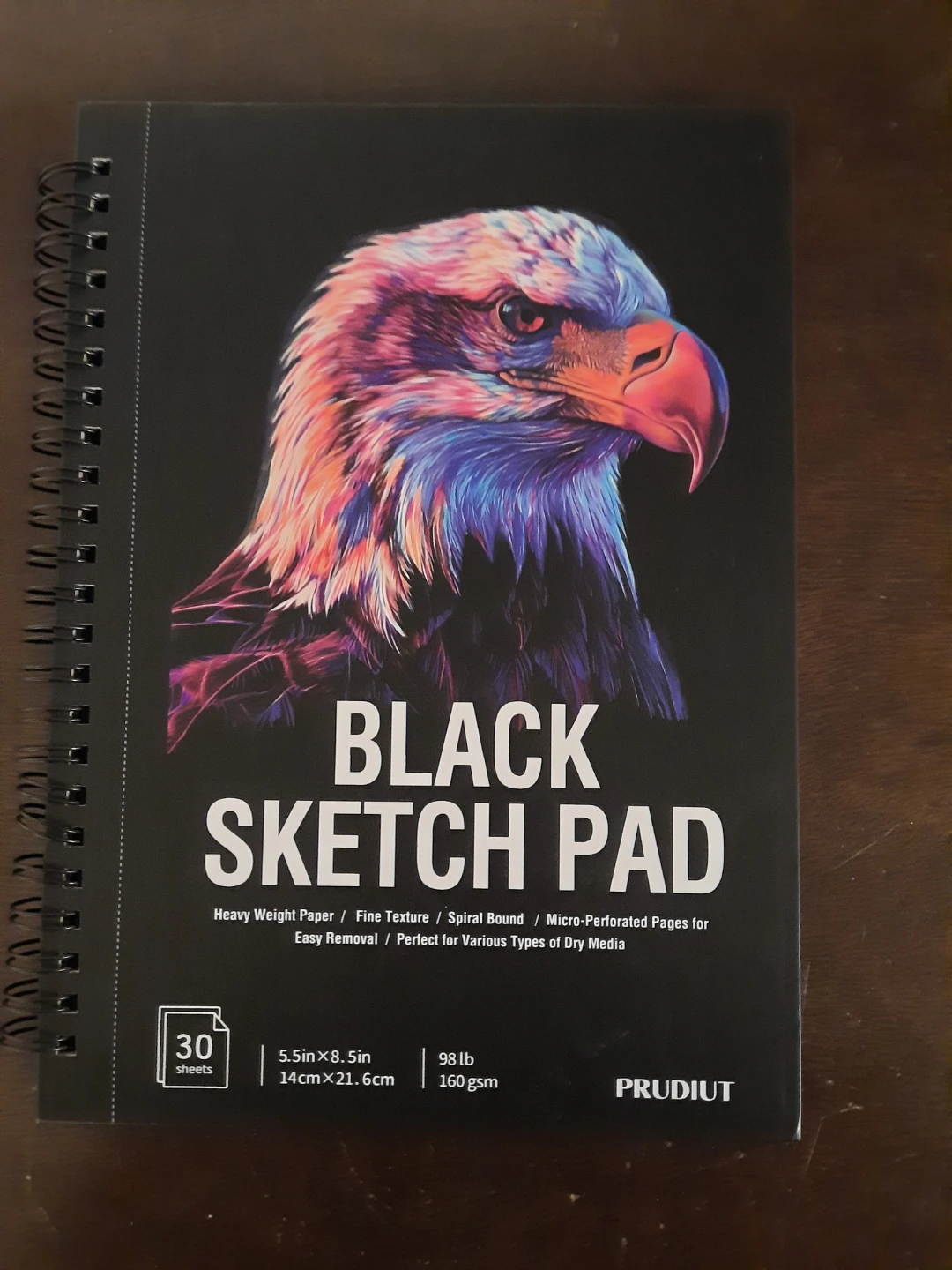 Black Sketch Pad 5.5" x 8.5"