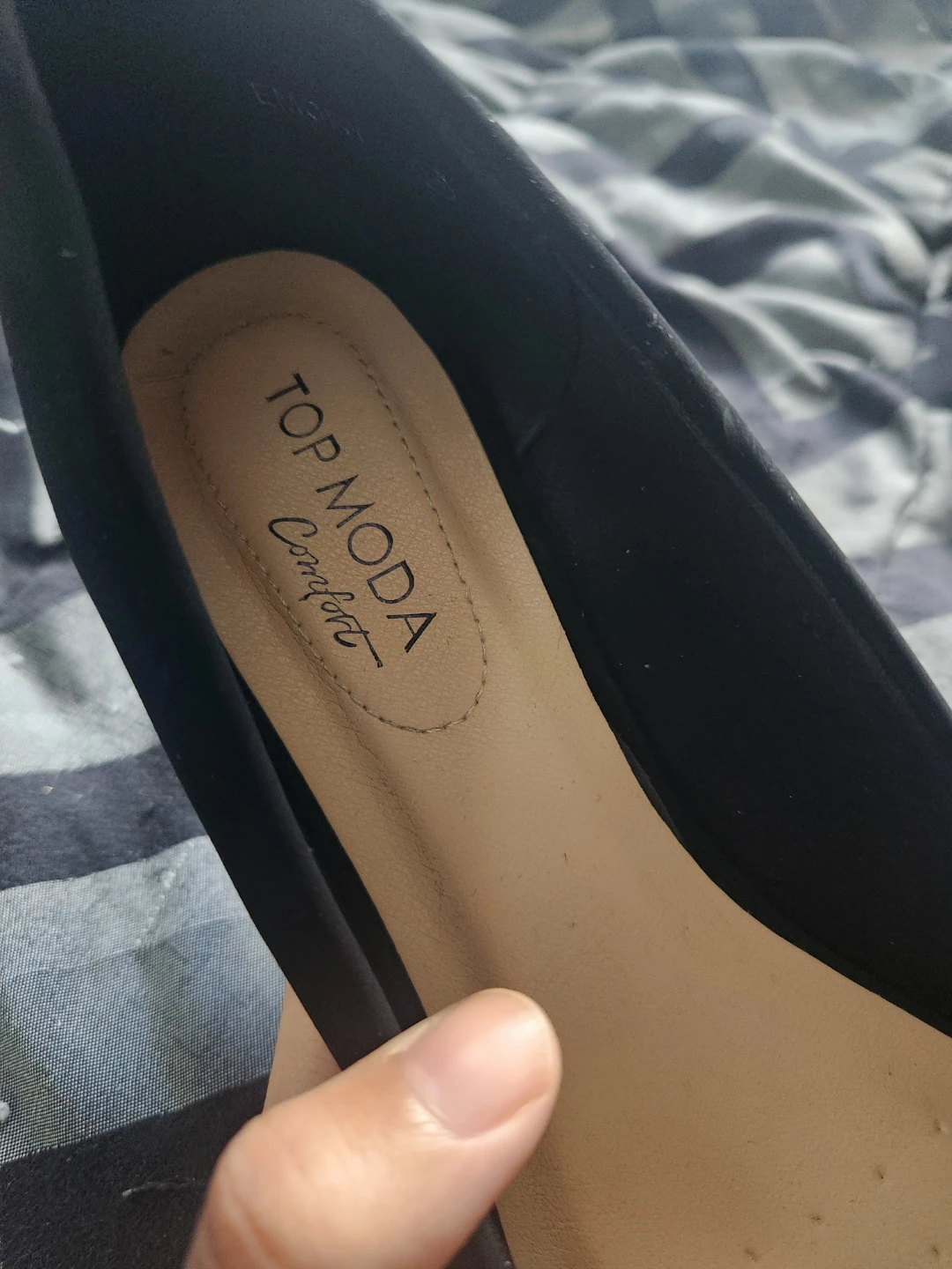Top Moda Black Ballet Flats - Size 10 - photo 2