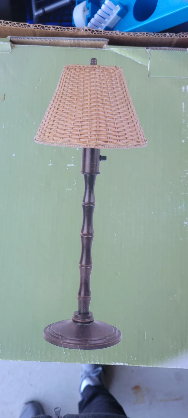 Outdoor Table Lamp - Weather Resistant Rustic Bronze