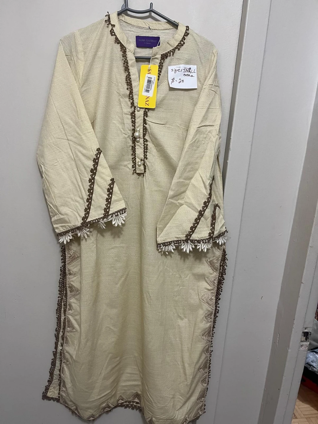 New sana safinaz extra small shirt
