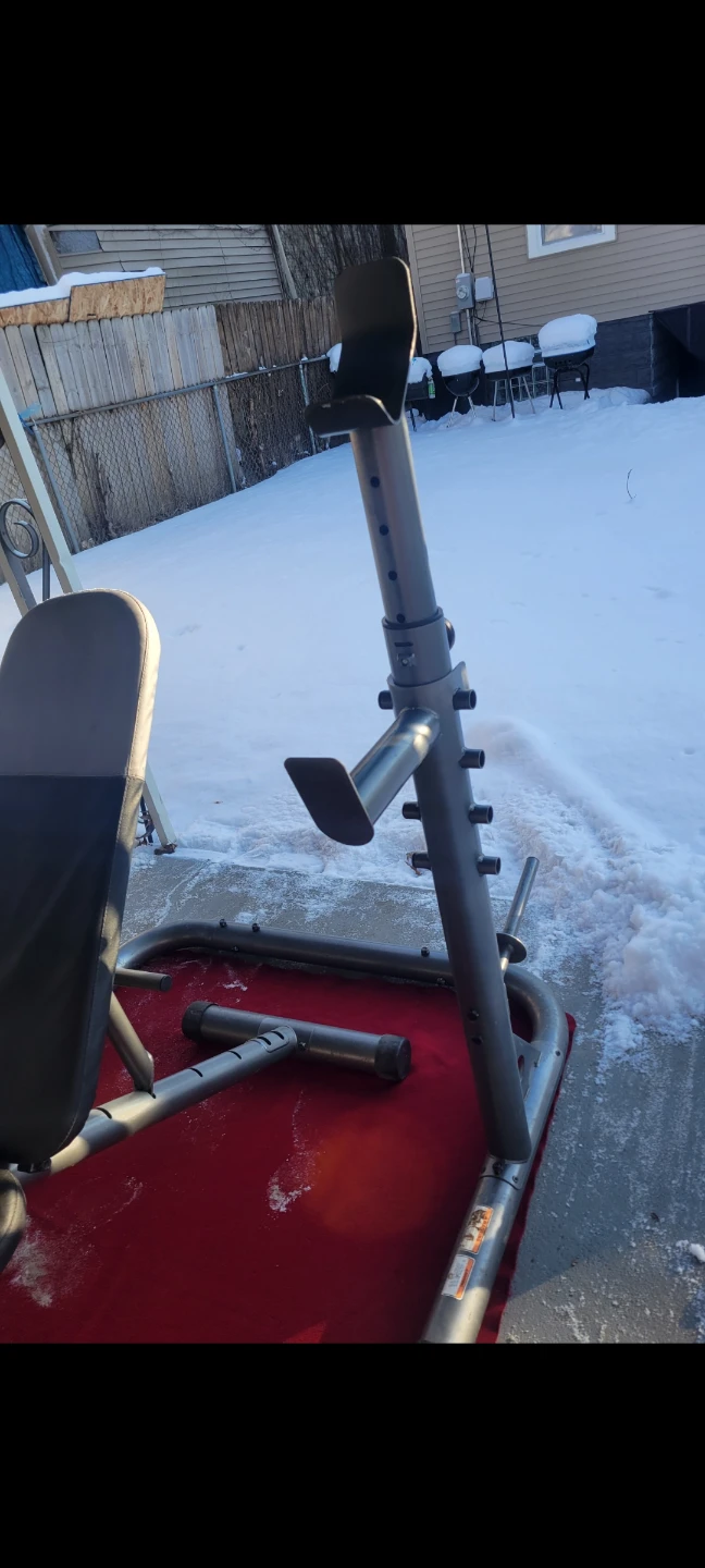 GOLD'S GYM SQUAT RACK AND BENCH COMBO  ADJUSTABLE RACK - photo 4