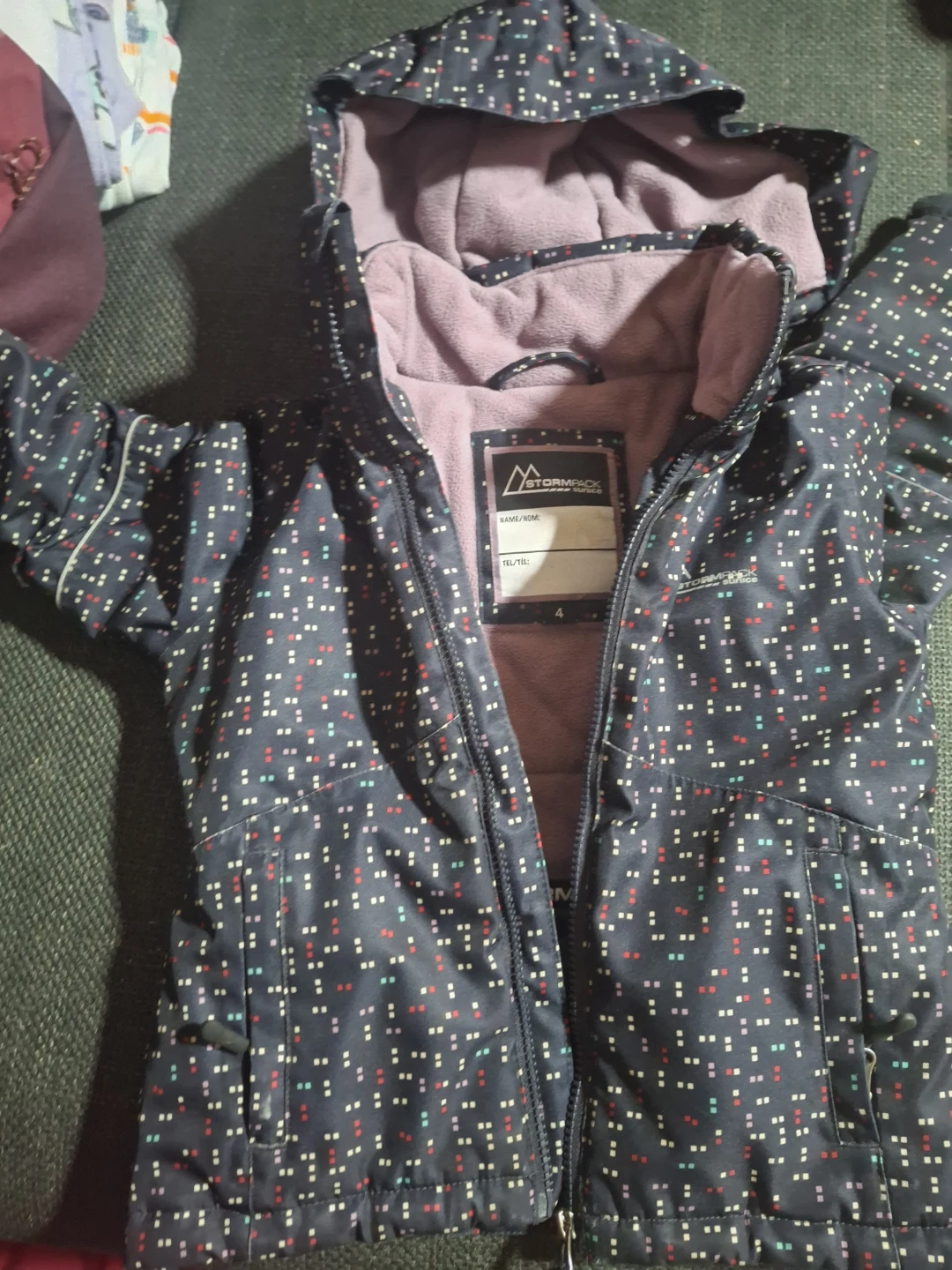 Stormpack Kids Winter Jacket Size 4