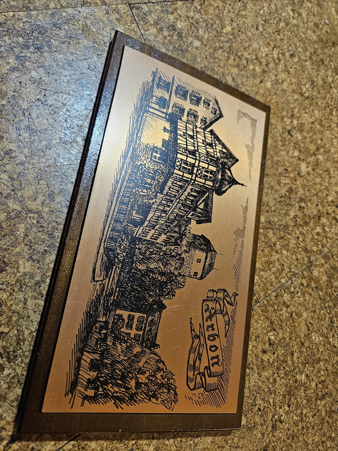 Arbon Copper Etching Wall Art Plaque - photo 3