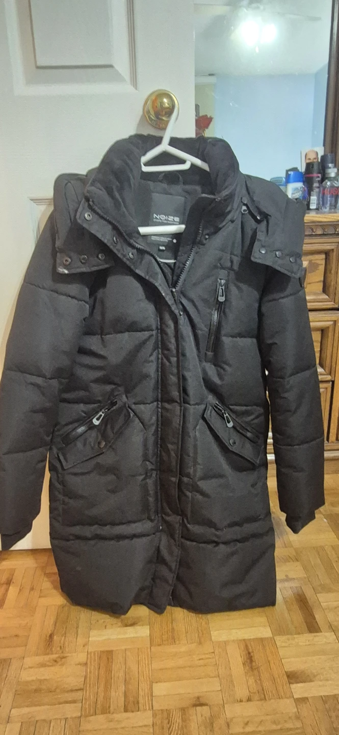 NOIZE Black Puffer Parka Jacket - photo 2