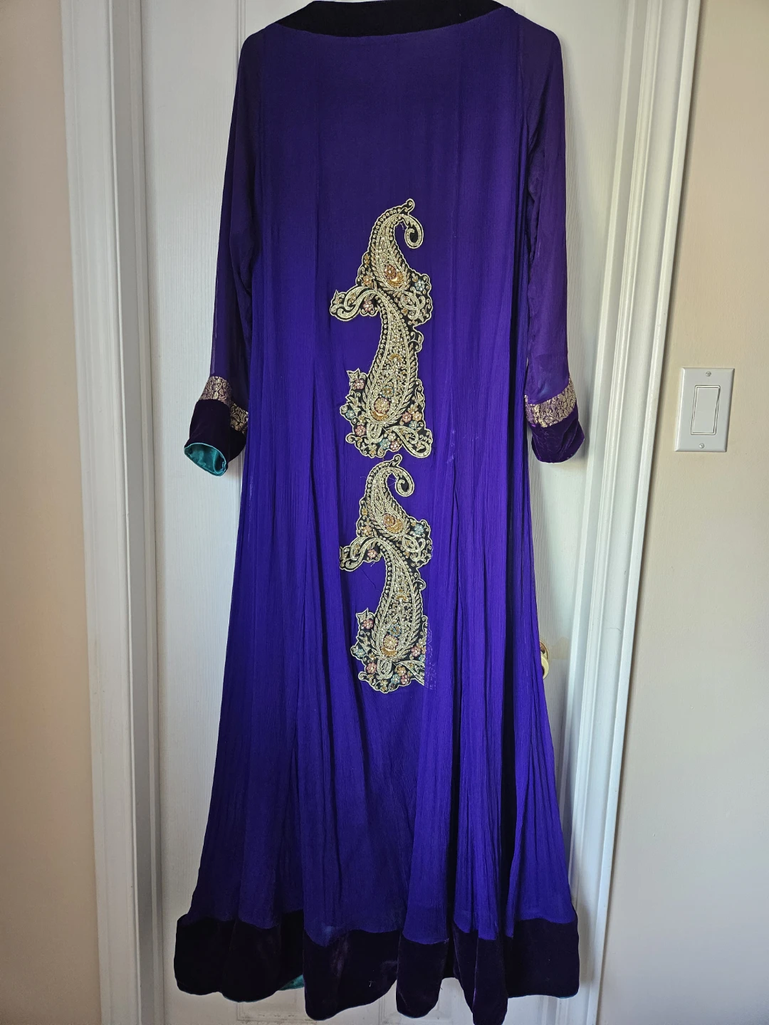 Purple Pakistani women's suit - photo 3