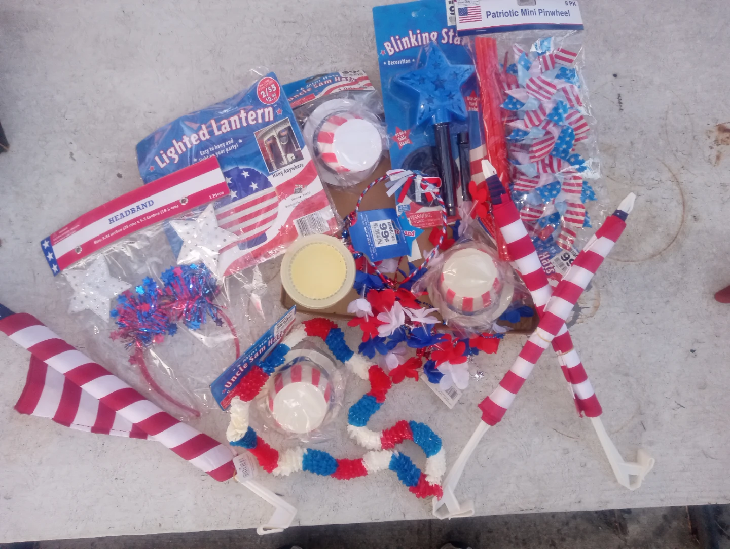 4th of July Patriotic Party Decor & Accessories Lot