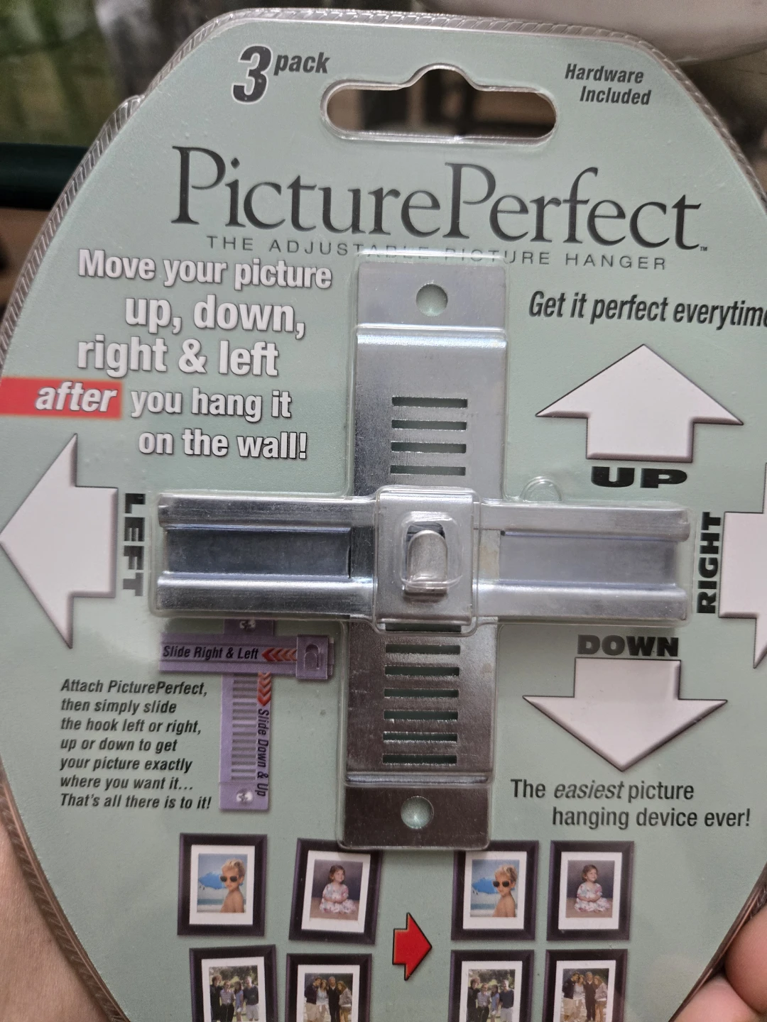 PicturePerfect Adjustable Picture Hanger 3 Pack