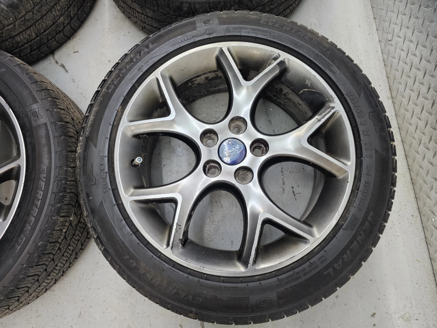 FORD FOCUS O.E.M RIMS AND ALL SEASON TIRES 215/50 R17 - photo 2