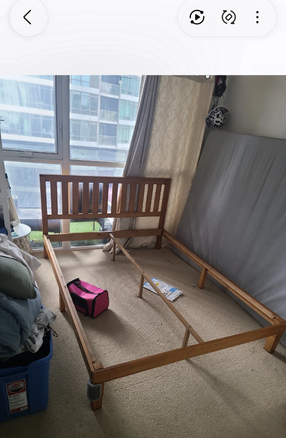 Zinus 12 Inch Wood Platform Bed Frame with Headboard - Full Size - photo 3