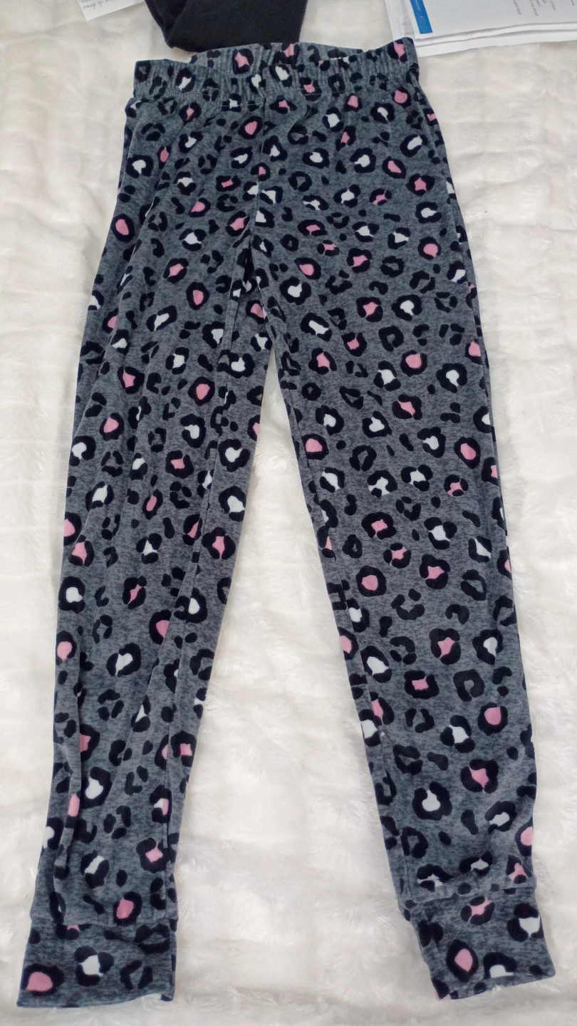 Girls' Leopard Print Pajama Pants